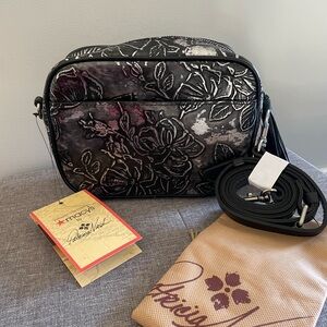Patricia Nash Josie Black Crossbody Bag || NWT